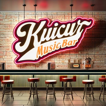 customizable music bar style neon sign