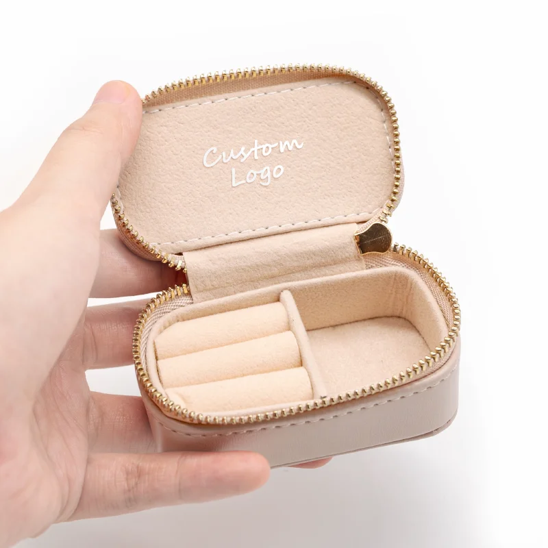 Custom PU Leather + Velvet Travel Jewelry Case Custom PU Leather + Velvet Travel Jewelry Case