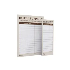 Source Factory Grid Inner Page Tear Line Portable Hotel Supplies Notepad Creative Design Blank Page Notepad Morandi Color