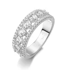 Ring Band Best Quality Simple Classic Wedding Ring TCC Band Ring For Women Silver Ring