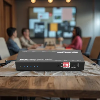 1X4 8K HD Splitter 48Gbps with Advanced EDID Management 1 in 4 Out Switcher 8K60Hz for PS5 AppleTV