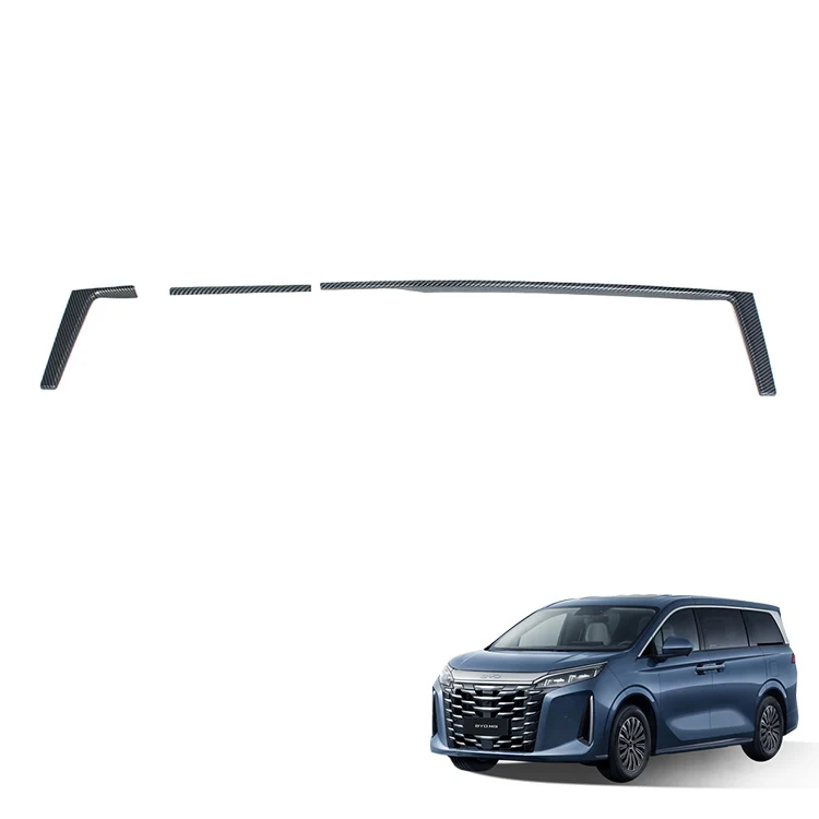 Accessories for BYD Xia M9 Central Control Trim ABS Carbon Fiber Pattern Central Control Shift Panel Trim Interior Accessories