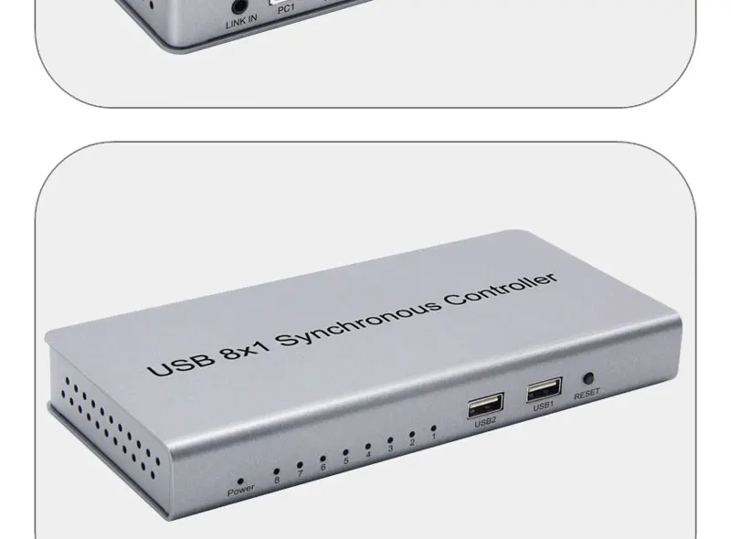 8 Port USB Synchronous Controller KVM Switch for Computer Mouse Keyboard
