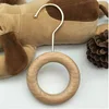10cm gold hook, 10cm beech wood ring