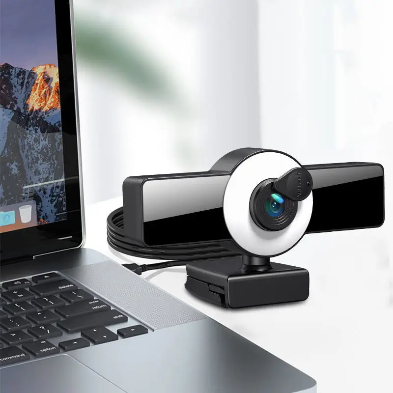 4K Webcam with 1080P Wide Angle Autofocus Streaming Built in Microphone Web Camera