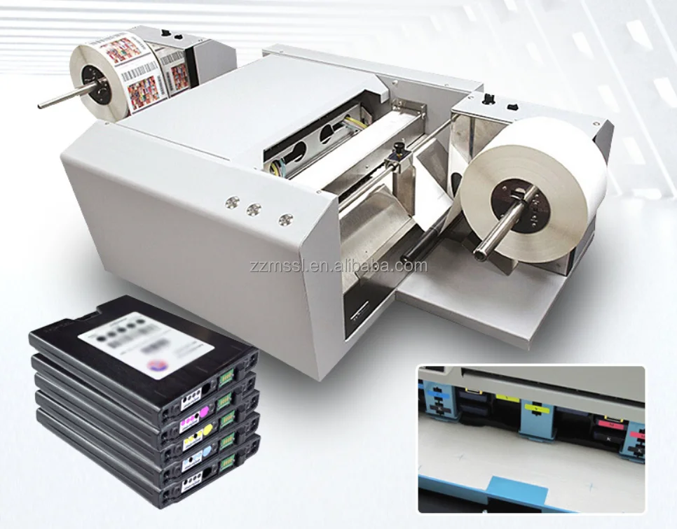 JM280C Memjet Full Color Roll 2 Roll Label Printer for Water Bottle Pesticide Bottle Drink Ware Bottle Shoe