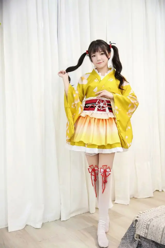 Anime Lovelive Japanese Kimono Dress - Cosplay Costume