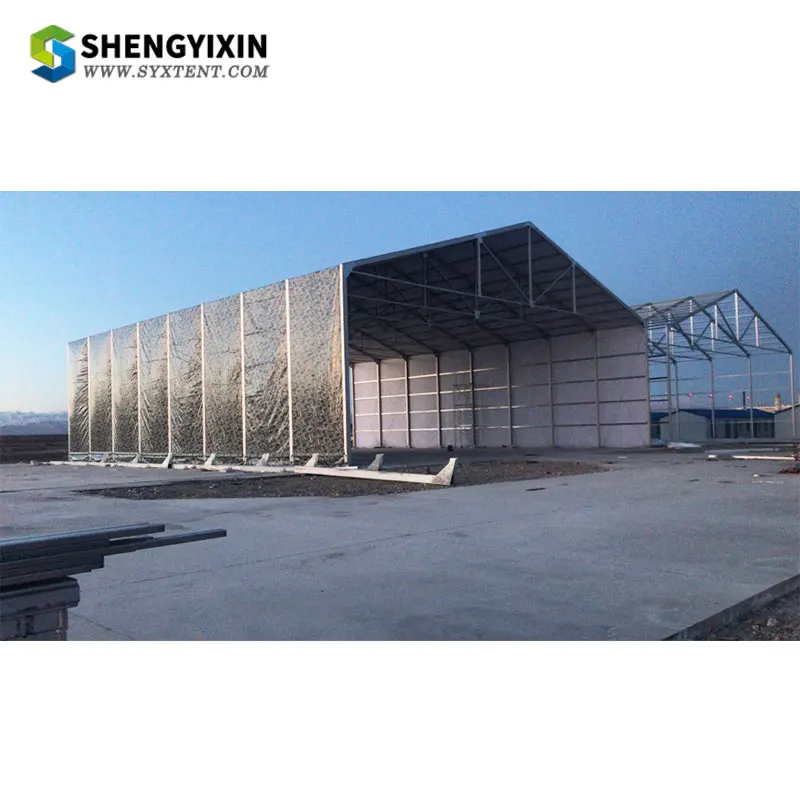 Newest Permanent Structure Fabrics Waterproof Storage Large Industrial Cabin Snow Hangar Tent for Sale