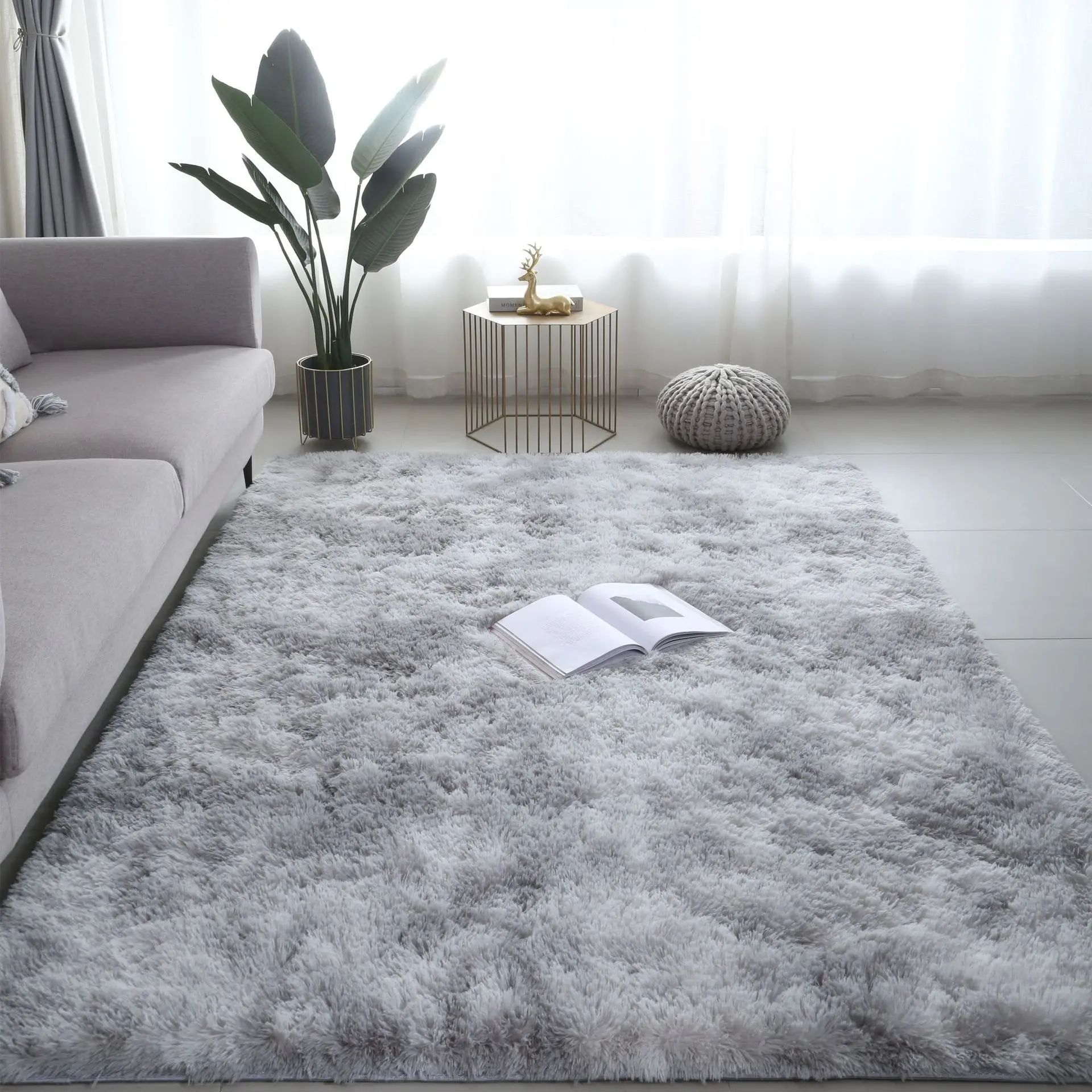 Wholesale Soft Shaggy Rugs Pv Fluffy Carpets High Pile Faux Fur Fluffy ...