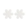 snowflake Focal bead White SA141