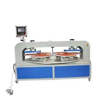 Double-heat Six-station Automatic Turntable Heat Press Machine For T Shirt Printing 38*38cm