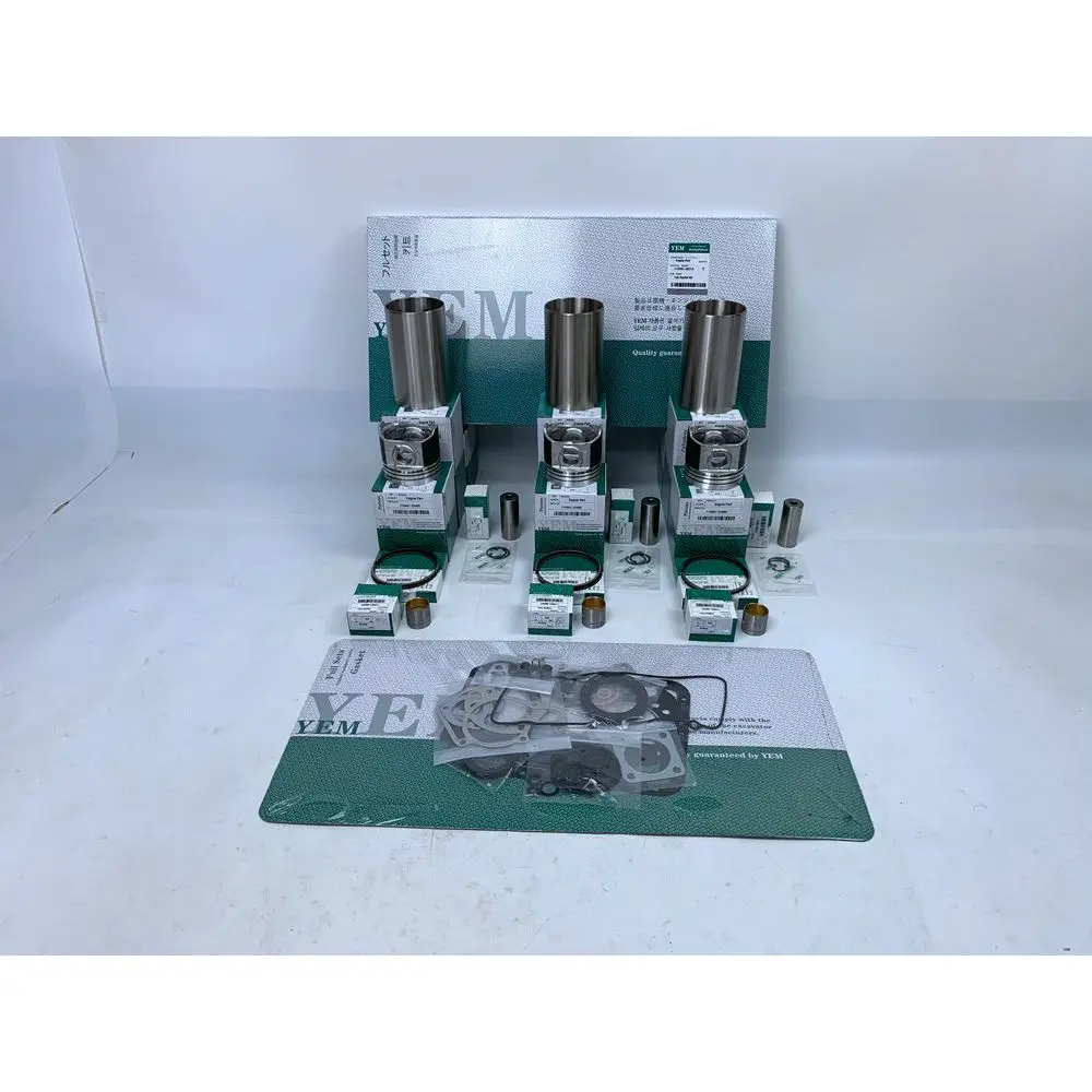 3TNA72 Rebuild Kit With Cylinder Gasket Kit Piston Rings Liner for Yanmar Diesel Engine