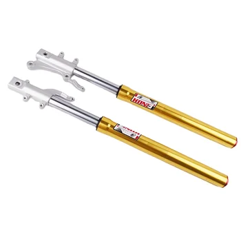 Wholesale Price Custom Motorcycle Golden Front fork Applicable to Electric scooter X war alarm inverted front shock absorber