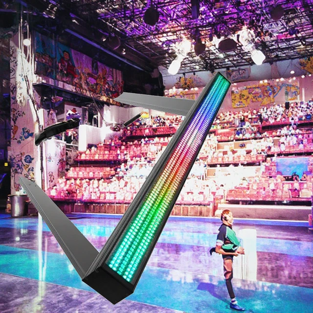 High Power Stage Strobe Light 240 0.5W 5730 Beads and 480 0.3W RGB Beads Dynamic Effects with RDM Long Flash Lamp