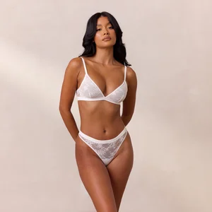 Top Hot Sexy Underwear with Floral Lace Over Mesh V Shaped Elastic Waistband Women Lingerie for Lady Sexy Panties Sexy Underwear