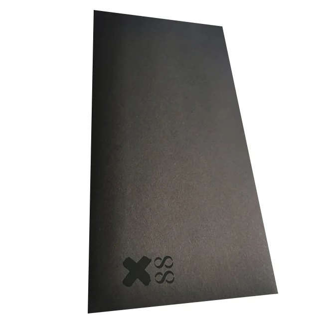 
luxury balck matte envelope logo gloss a5 gift card envelope cutting die 
