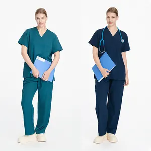 Wholesale Custom Women Scrubs Uniforms Sets Hospital Medical Uniforms Doctor Nurse Scrubs Uniforms