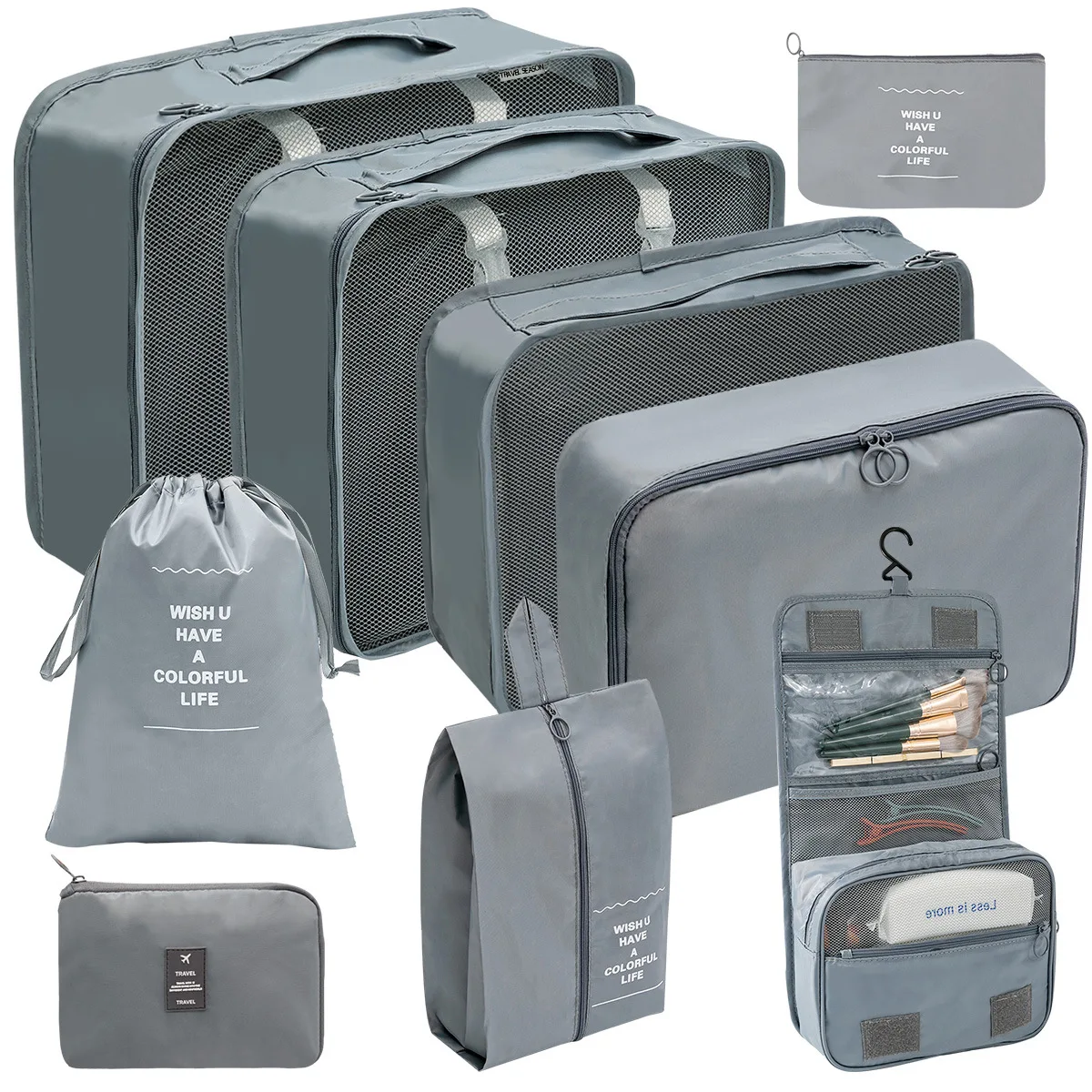 Wholesale Custom Clothes Travel Luggage Foldable Packing Storage Box Organizers for Travel Accessories