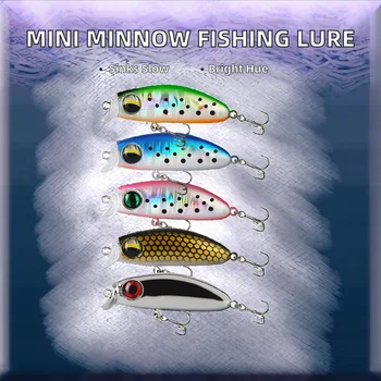 41mm 2.8g Slow Sinking Mini Minnow Artificial Hard Bait Fishing Lure Wobblers for Perch Pike Bass Trout River Lake – Minnow – view 3