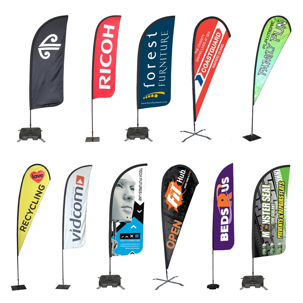 custom advertising fabric rectangle teardrop feather| Alibaba.com