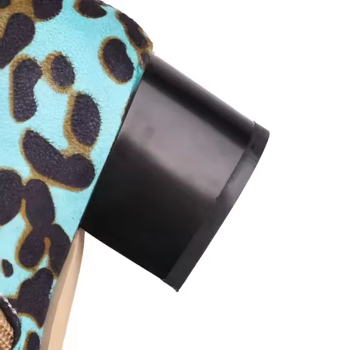 Big Size 35-50 Ladies Cowboy Ankle Tassel Boots 5cm Block Heel Women Horse Riding Western Fringe Boots - Image 5