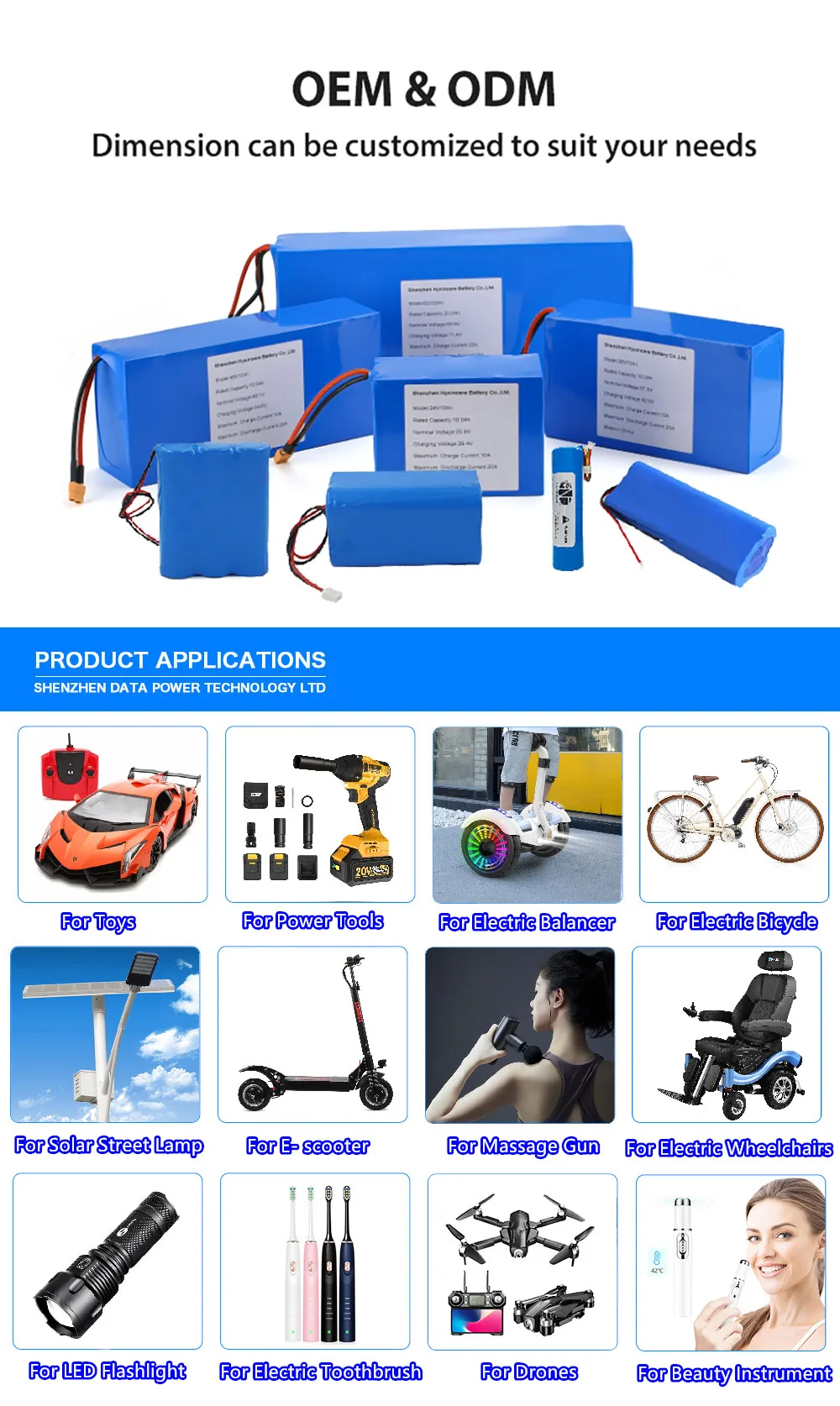 OEM Custom 12v Lithium Battery 18650 12V 10000mah 3S4P 18650 Battery Pack