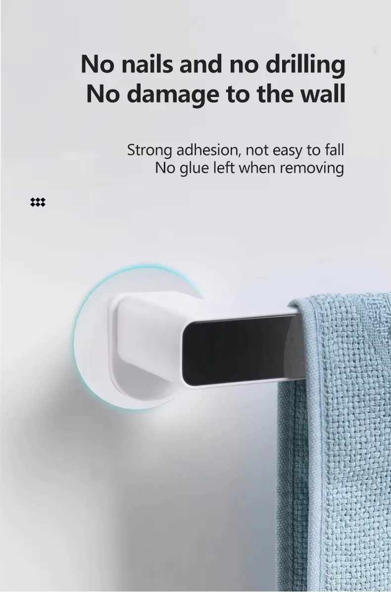 Factory Direct Cheap Wall Mounted Single Slipper Rack Towel Bar Non-Drilling Design for Convenient Storage supplier