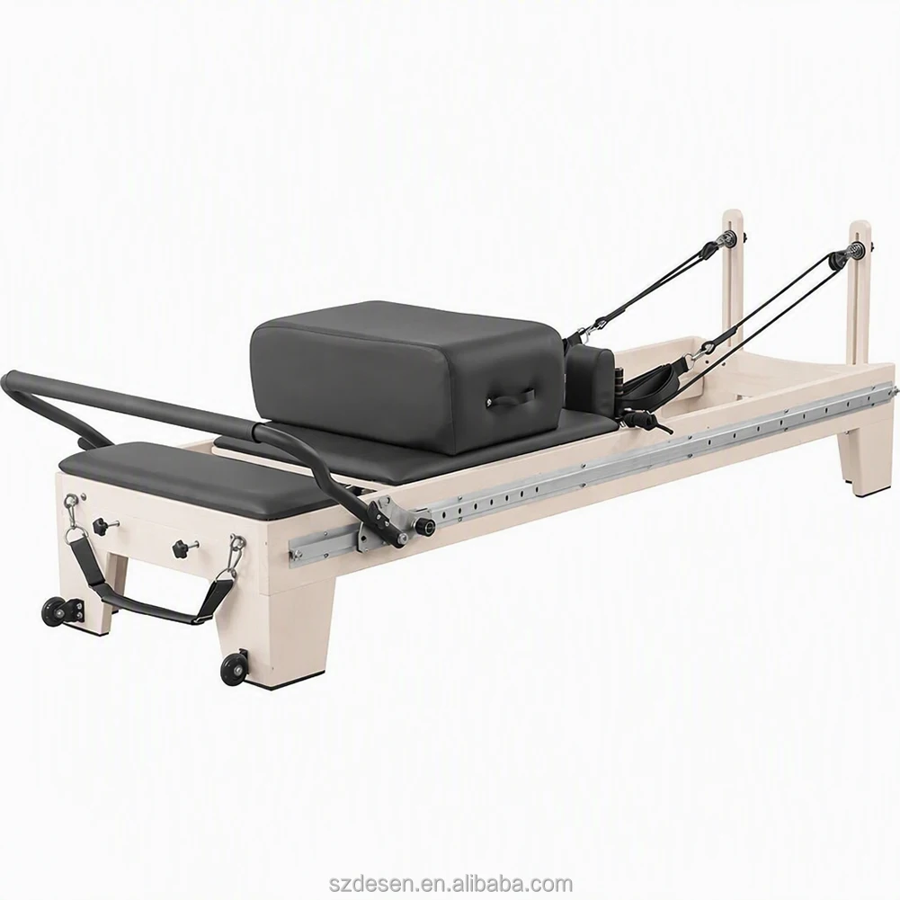 Exclusive Trendy Appearance Adjustable Track Pilates Reformer for Studio Gym product detail 3