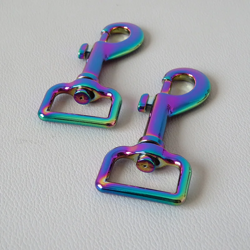 High Quality Rainbow Metal Zinc Alloy Dog Leash Snap Belt Bulk Safety
