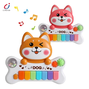 Chengji Rainbow Piano Keyboard Musical Toy Dog Learning Instruments Cartoon Mini Electronic Piano Toys