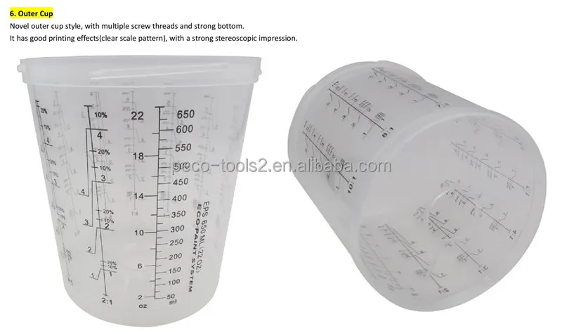 400ML Disposable Plastic Paint Spray Gun Cups