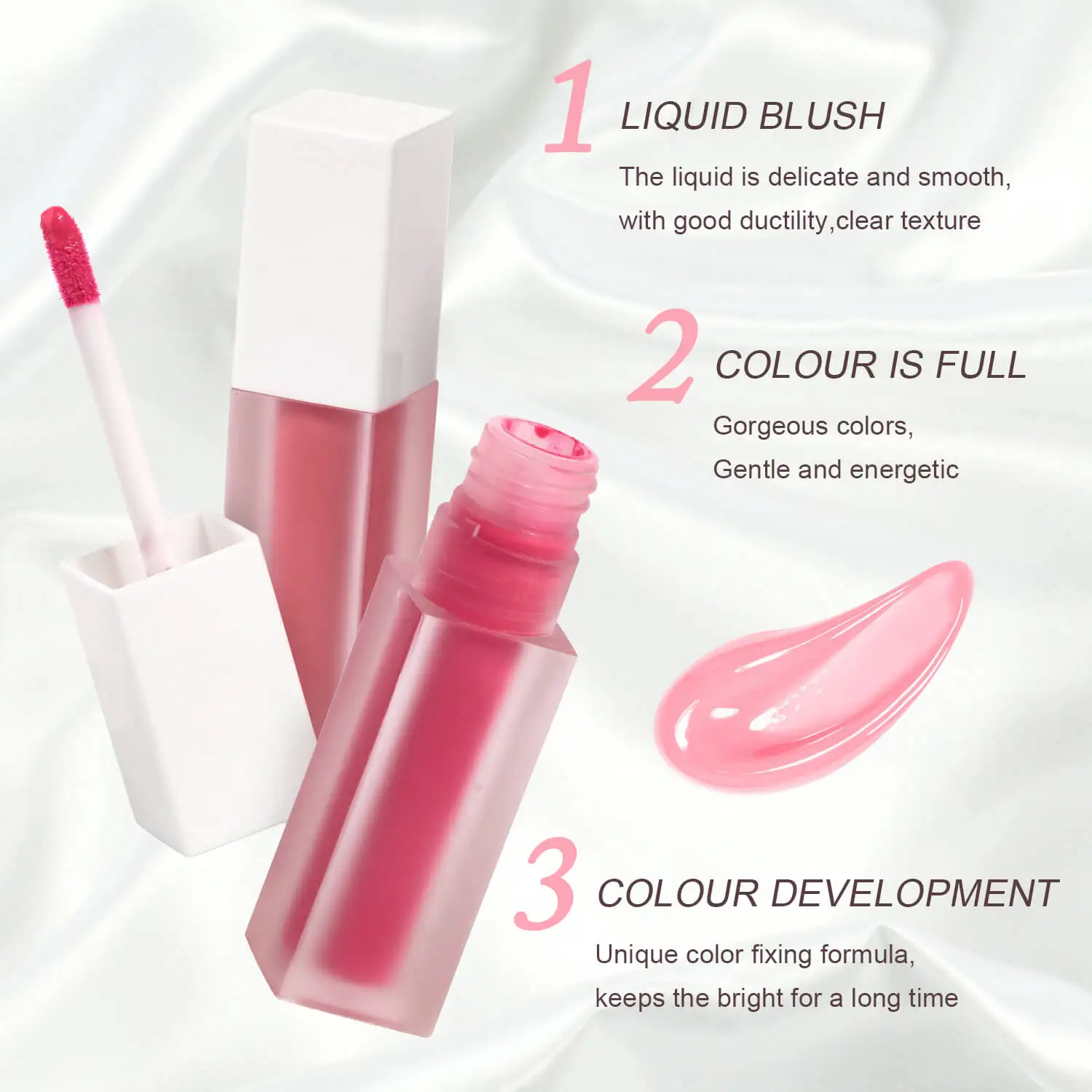 Высококачественные Румяна для веганов, оптовая продажа жидких румян, фирменные румяна, жидкие матовые жидкие румяна