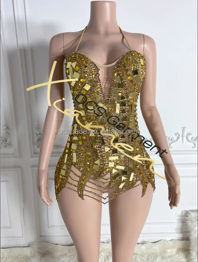 Ocstrade Sparkly Golden Mirror Halter Neck Backless Women'S Sexy Club Dresses 2024 Latest Design Crystal Sexy Prom Club Dress| Alibaba.com Ocstrade Sparkly Golden Mirror Halter Neck Backless Women'S Sexy Club Dresses 2024 Latest Design Crystal Sexy Prom Club Dress| Alibaba.com