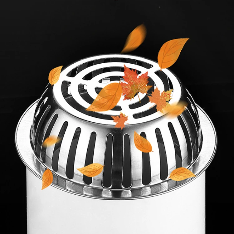 High Quality Circular Card Type Roof Drain Stainless Steel  Outdoor Outside  Balcony Rain Floor Water Roof Pipe Drainage
