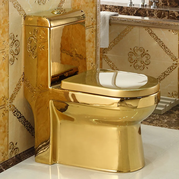 Luxury Design Ceramic One Piece Gold Toilet Bowl Malaysia Price Buy