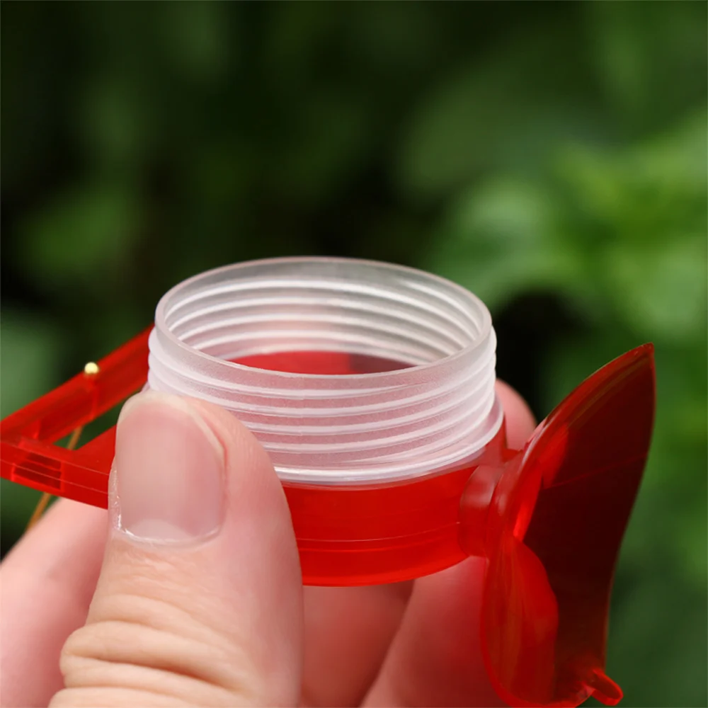 Mini Handheld Hummingbird Feeders Plastic Bird Feeders with Suction Cup Window Perch and Cleaning Brush for Outdoor Garden Use