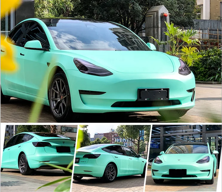 Annhao Matte Metallic Chrome Color Changing Auto Vinil Sticker Film Vinyl Wrapping Foil Paper Car Vinyl Wrap for Vehicle