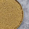 Perline in oro metallizzato 2mm