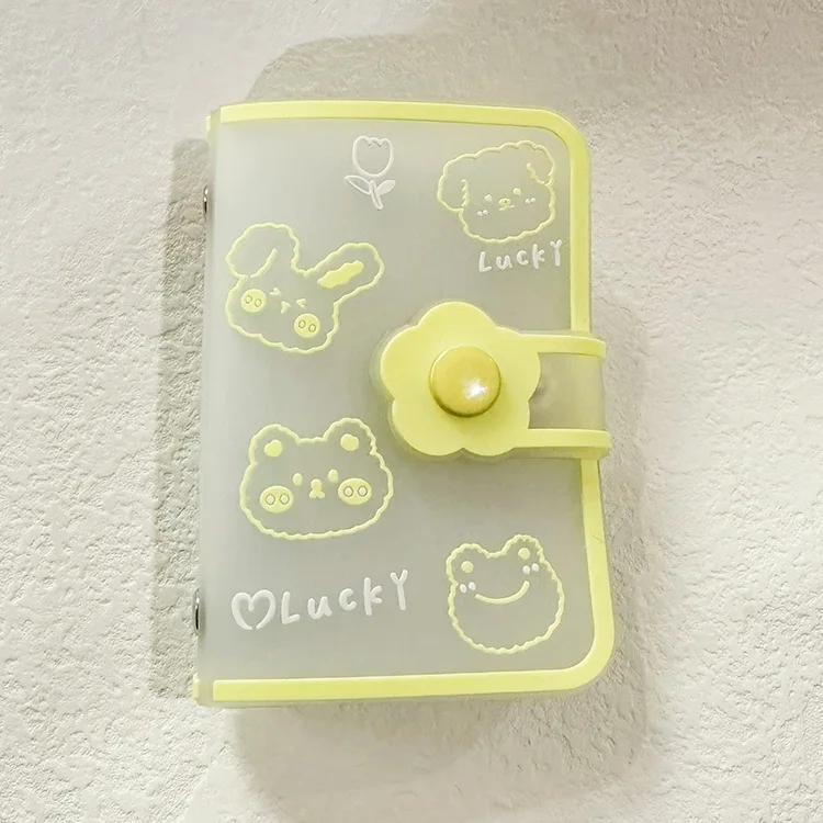 Cute Korea Stationery Candy Color Card Bag A8 Card Holder Collection Photo Pocket Card Book