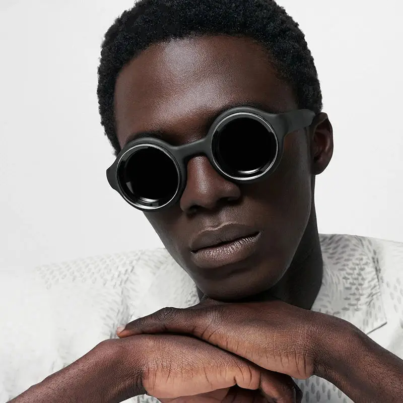 2024 New Small Frame Round Steampunk Sunglasses Men Luxury Brand Y2k Punk Star Sun Glasses for Male Shades Vintage Eyewear UV400