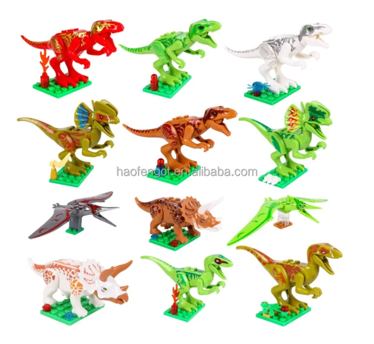 leegoal Jouets de Dinosaure Bloc Dinosaur Toy Dinosaur Figures Blocs Blocs Mini Jouets Dinosaur Playset pour Enfants Blocs Jouet de Dinosaure 