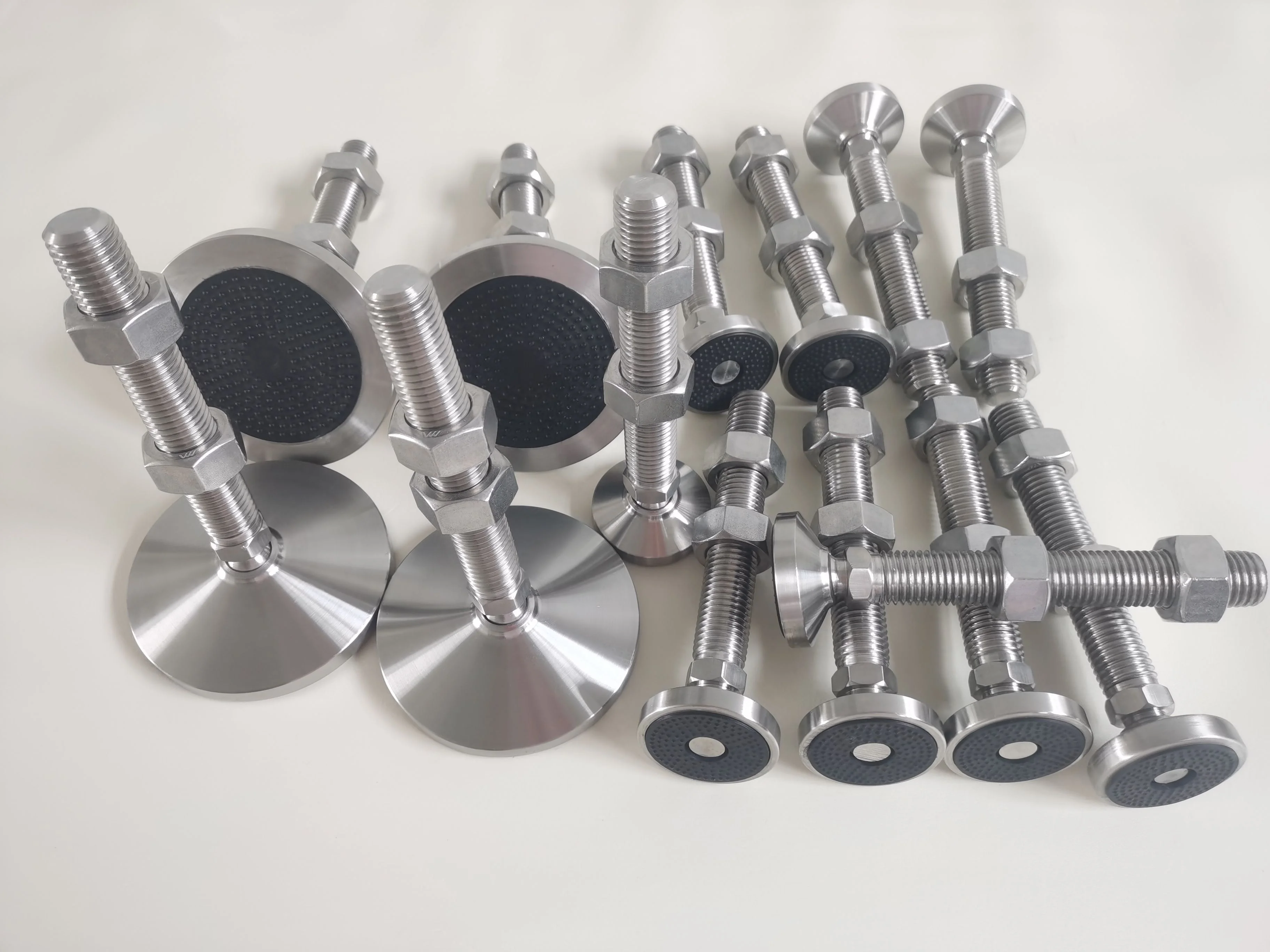 Adjustable M12 M16 M18/20/24 Stainless Steel Support Feet for Conveyor Machine High Load Furniture Mounts Customized Hospitals