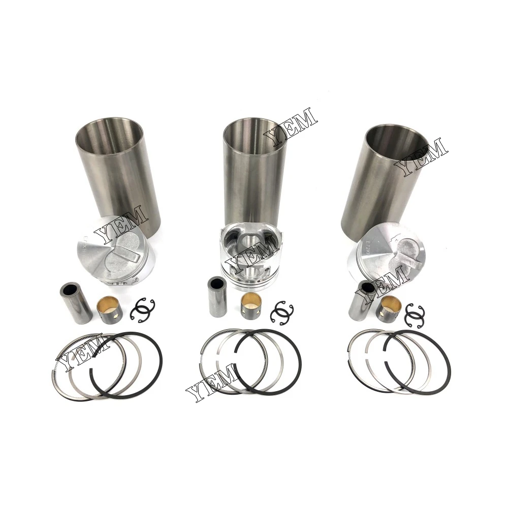Cylinder Engine Liner Kit With Piston Rings Liner Piston For Yanmar 3TNE72K Machinery Engine Parts