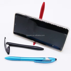 Slim and Compact Portable Foldable Phone Stand Touch Screen Ballpoint Pen Multi-functional Business Gift Advertising Pen