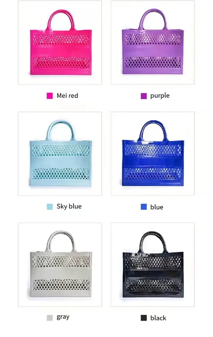 2023 China Supplier New Plastic Pvc Purse For Girls Retro Style Jelly