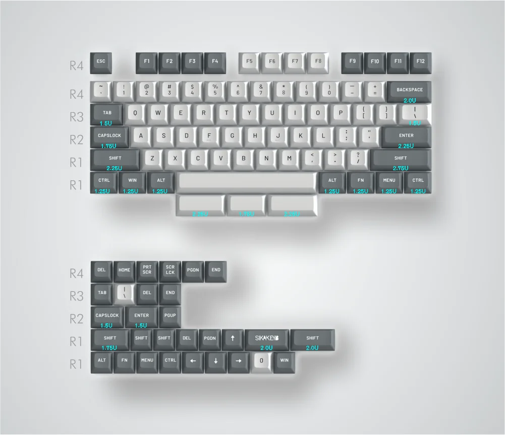 Клавиатура Игровая Механическая Sikakeyb Doubleshot,Двойная Клавиатура ...