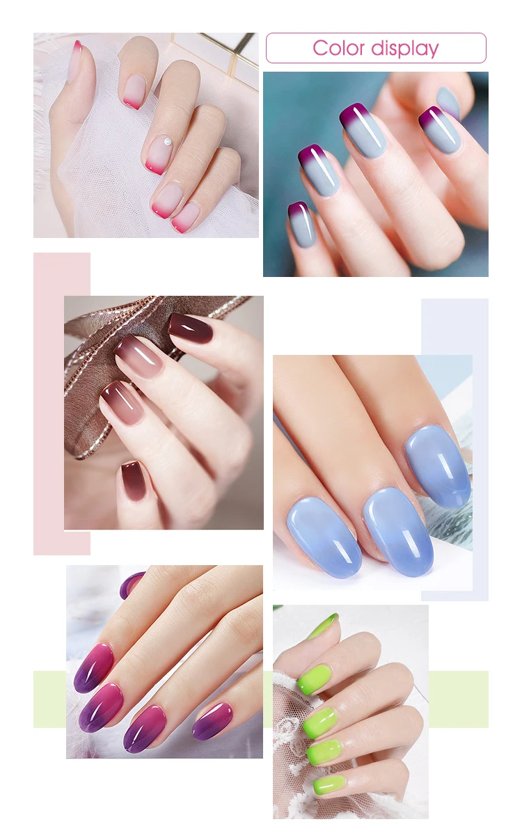 Mood Change Color Nails Supplies Temperature Gel 15ml Custom Private