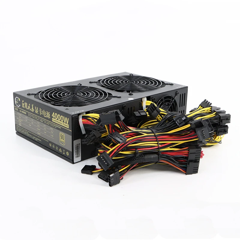 Hot Sales 4000w Psu Rtx4090 Power Supply Atx 12v Dual Cooling Fan 4000w Power Supply 110v 4u