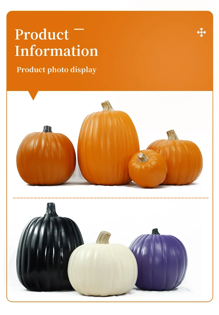 2023 new design custom print foam carvable pumpkin gift  for harvest festival decoration manufacture