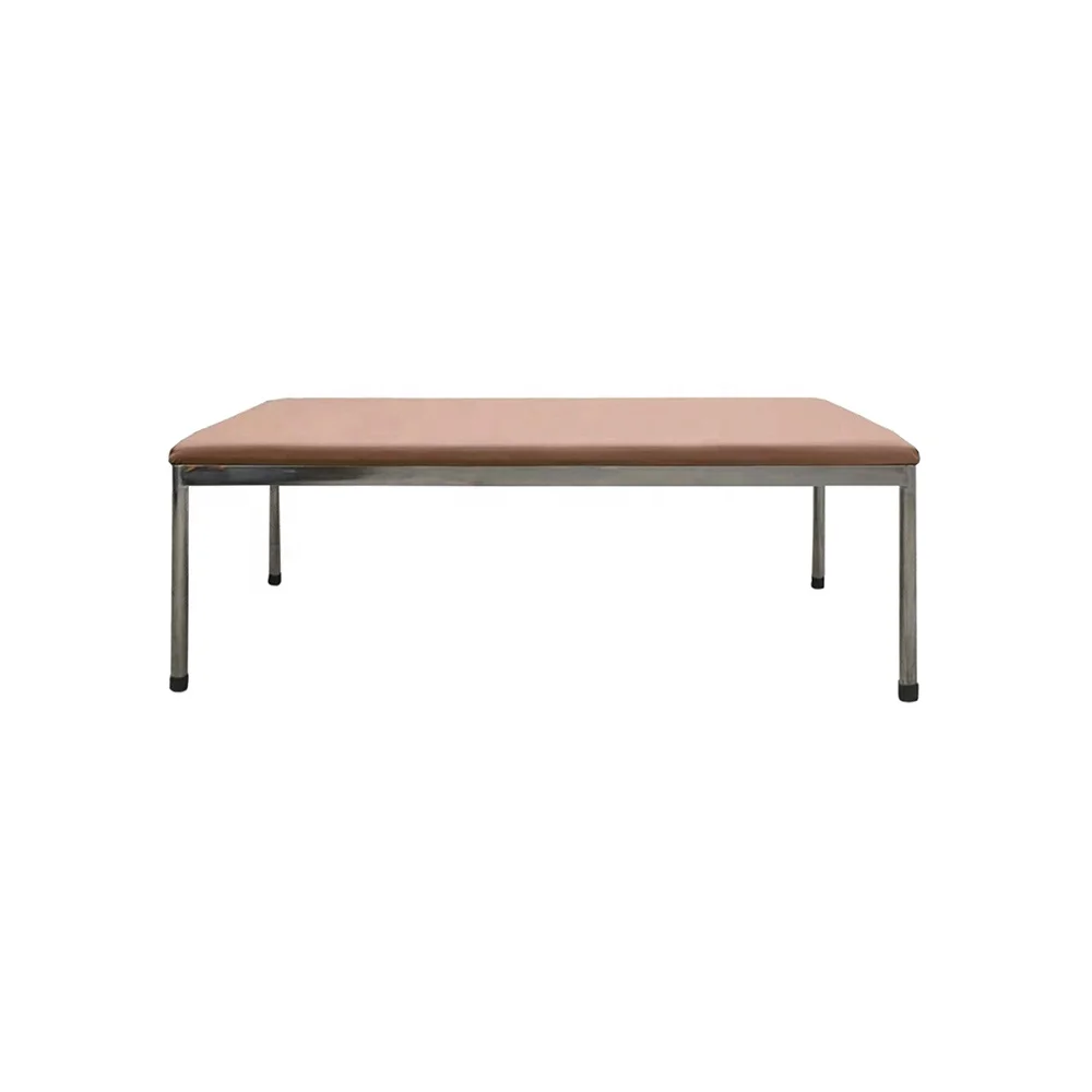 Premium Modern Stainless Steel Medical Examination Table with Leatherette Padding for Hospital and School Use 6